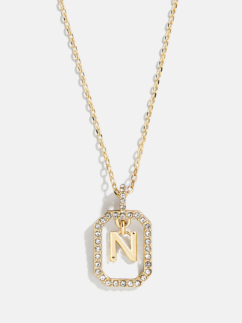 BaubleBar N - 
    Gold initial necklace
  
