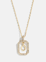 BaubleBar O - 
    Gold initial necklace
  
