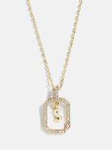 BaubleBar S - 
    Gold initial necklace
  
