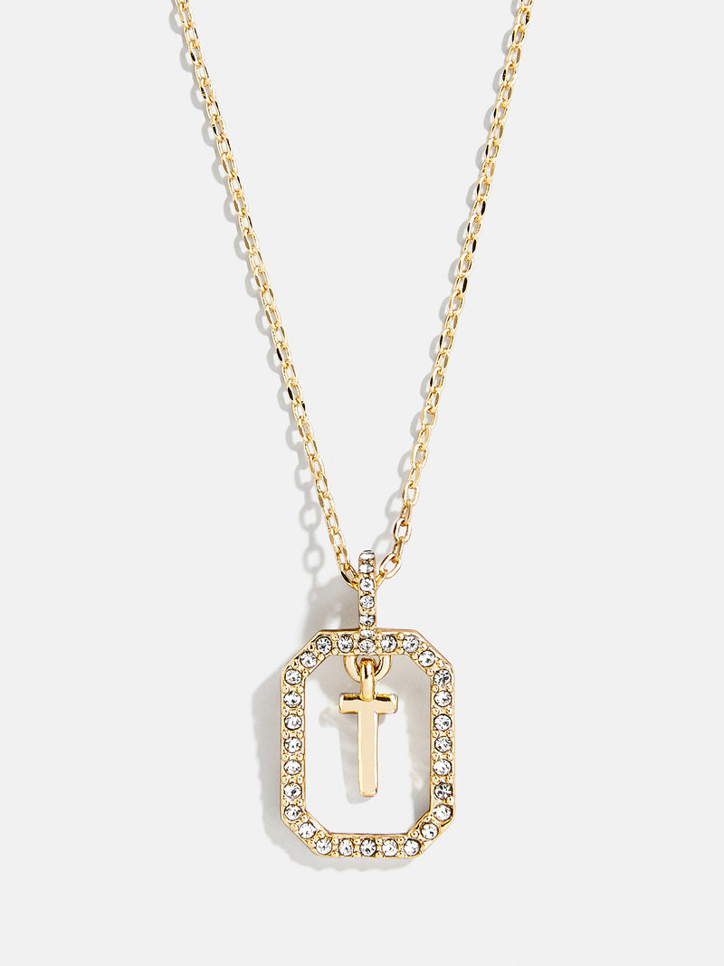 BaubleBar T - 
    Gold initial necklace
  
