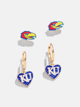 BaubleBar University of Kansas Earring Set - University of Kansas - 
    One set of KU earrings, one set of Jayhawk earrings
  
