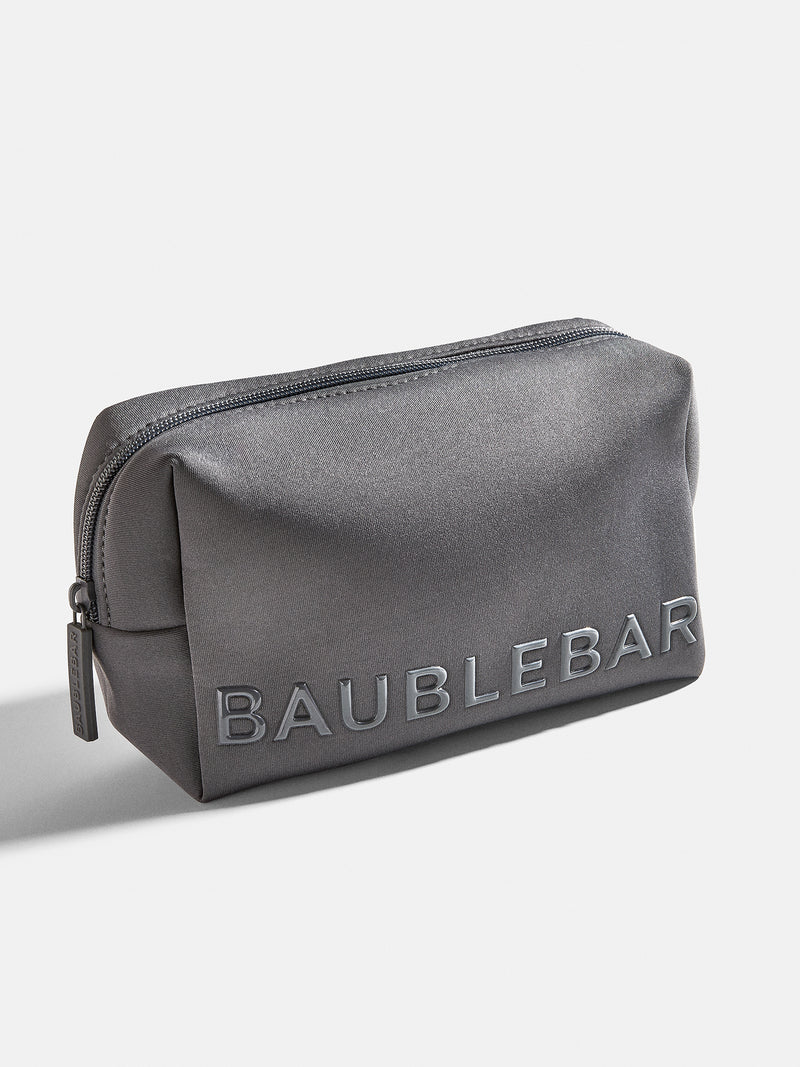 BaubleBar Take It Away Storage Pouch - Gray - 
    Neoprene storage pouch
  
