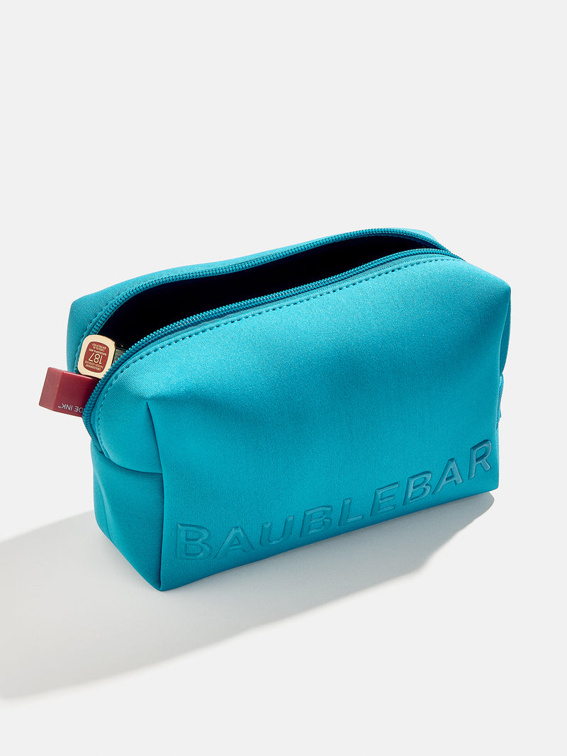 BaubleBar Take It Away Storage Pouch - Turquoise - 
    Neoprene storage pouch
  
