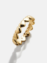 BaubleBar Adrianna Ring - Gold - 
    Gold repeating heart ring
  
