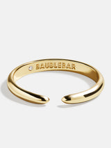 BaubleBar Geraldine Ring - Gold - 
    Gold open ring
  
