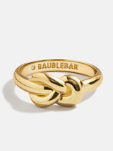 BaubleBar Georgia Ring - Gold - 
    Gold knot ring
  
