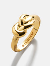 BaubleBar Georgia Ring - Gold - 
    Gold knot ring
  
