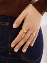 BaubleBar Georgia Ring - Gold - 
    Gold knot ring
  
