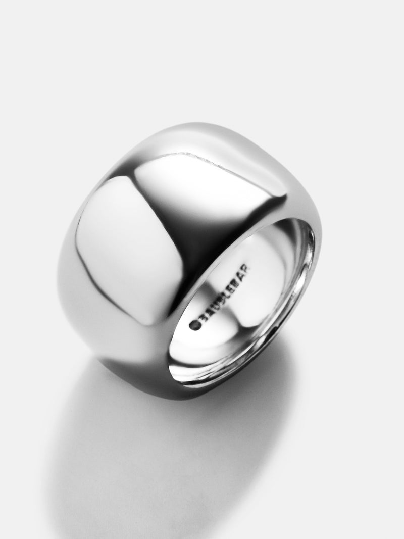 BaubleBar Cleo Ring - Silver - 
    Silver oversized ring
  
