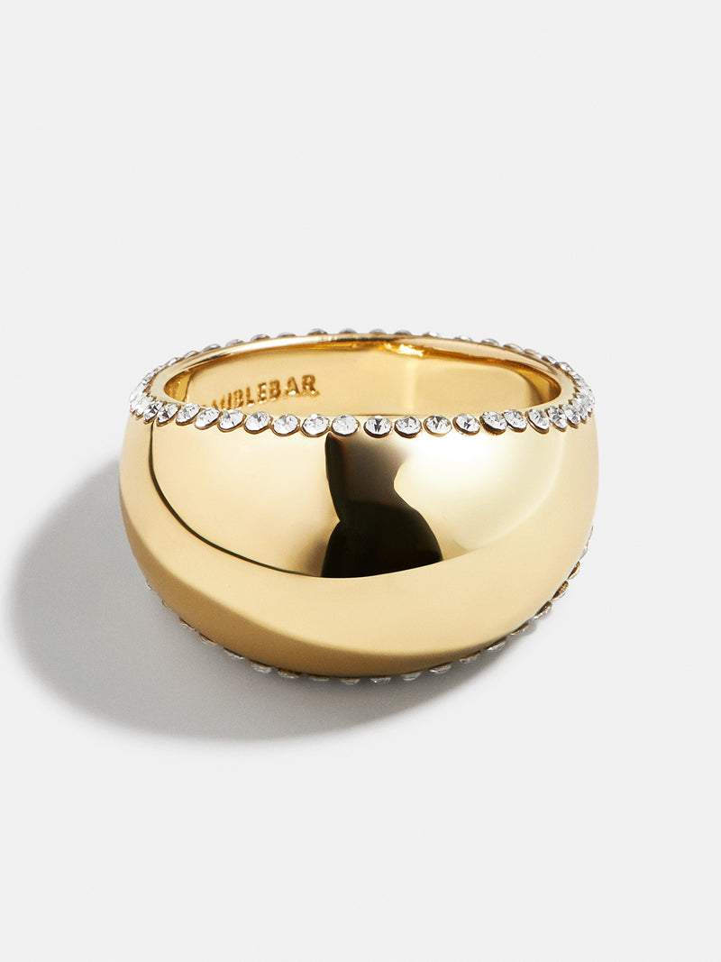 BaubleBar Kim Ring - Gold - 
    Oversized domed ring
  
