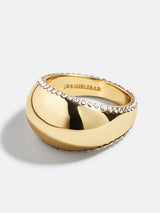 BaubleBar Kim Ring - Gold - 
    Oversized domed ring
  
