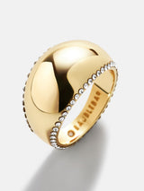 BaubleBar Kim Ring - Gold - 
    Oversized domed ring
  
