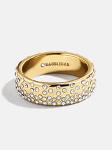 BaubleBar Lola Ring - Gold/Pavé - 
    Gold and pavé ring
  
