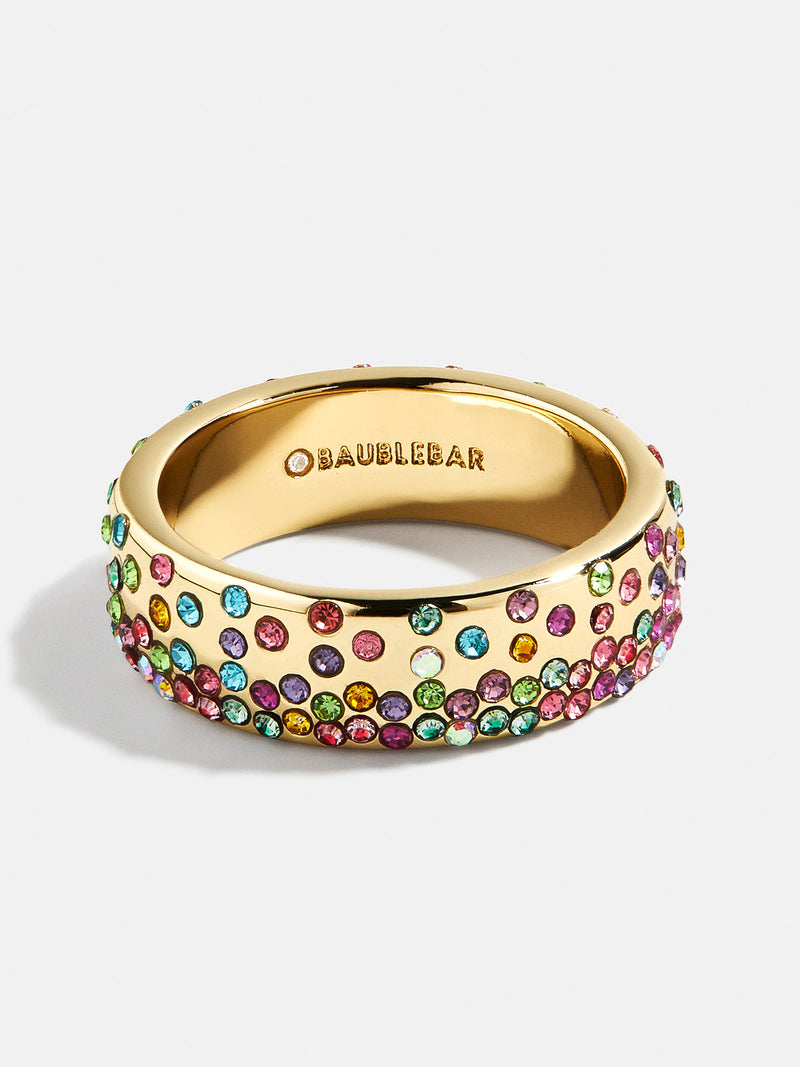 BaubleBar Lola Ring - Multi - 
    Multicolored pavé ring
  
