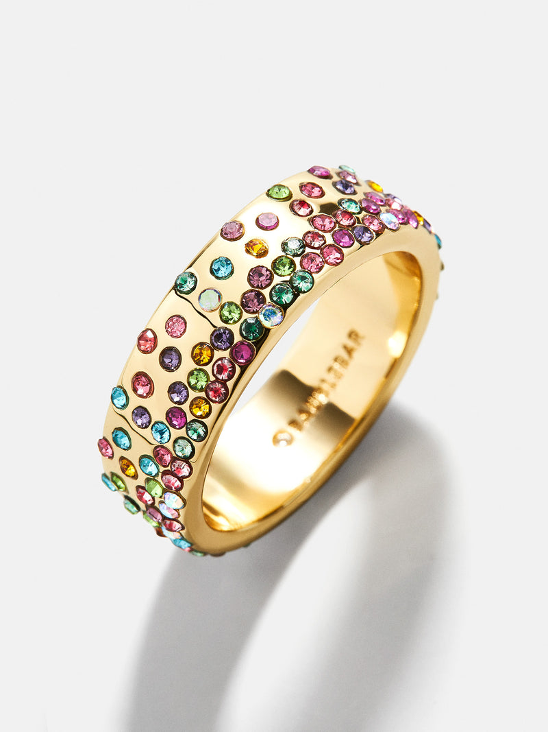 BaubleBar Lola Ring - Multi - 
    Multicolored pavé ring
  
