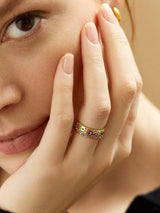 BaubleBar Lola Ring - Multi - 
    Multicolored pavé ring
  
