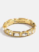 BaubleBar Lana Ring - Gold/Pavé - 
    Mixed-shape bezel set ring
  
