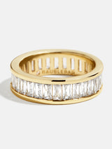 BaubleBar Maria Ring - Gold - 
    Clear crystal ring
  
