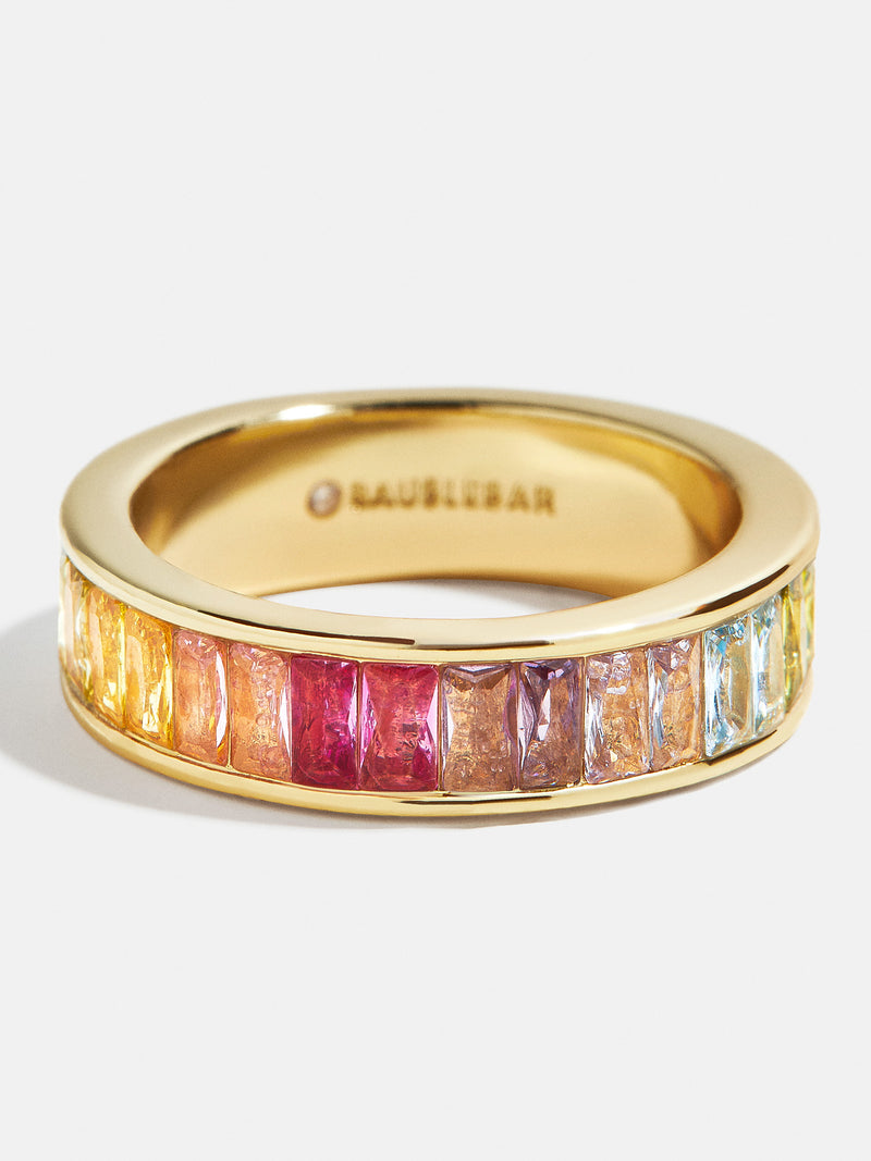 BaubleBar Maria Ring - Multi - 
    Multicolored crystal ring
  
