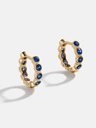 Jessica 18K Gold Birthstone Earrings - Sapphire