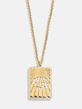 BaubleBar Reversible 18K Gold Zodiac Pendant Necklace - Cancer - 
    20% Off 2+ Necklaces with code LAYER20
  
