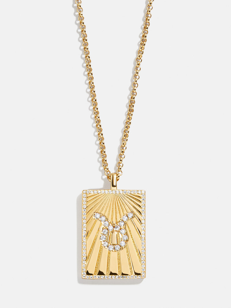 BaubleBar Reversible 18K Gold Zodiac Pendant Necklace - Taurus - 
    20% Off 2+ Necklaces with code LAYER20
  
