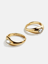 BaubleBar Vanessa Ring Set - Gold/Pavé - 
    Ends Tonight: Enjoy 25% Off
  
