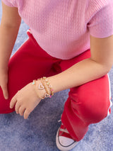 BaubleBar Heart To Resist Kids' Charm Bracelet - Heart - 
    Kid's charm bracelet
  
