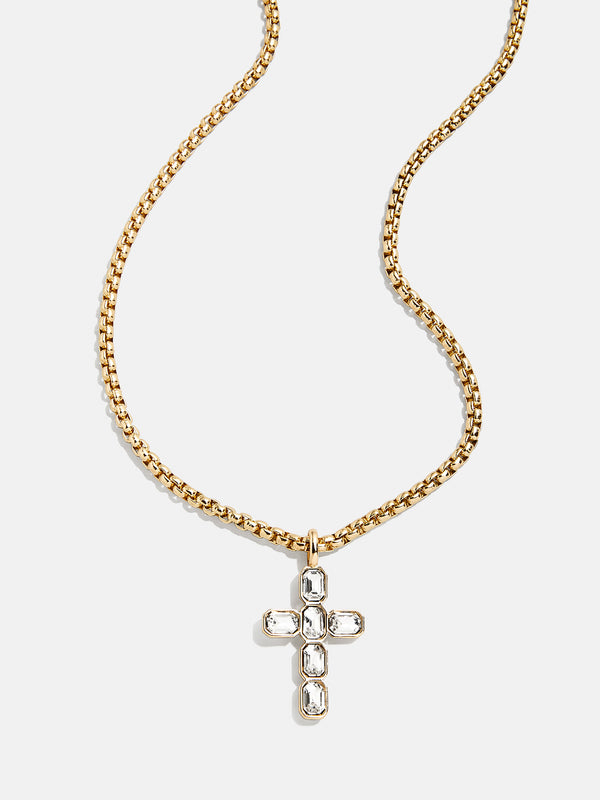 Mara Cross Necklace - Bezel Cross