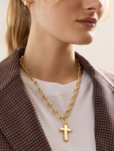 BaubleBar Hope Statement Cross Necklace - Bubble Cross - 
    Statement cross necklace
  
