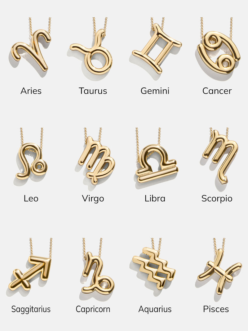 BaubleBar Bubble Zodiac Necklace - Scorpio - 
    Gold zodiac necklace
  
