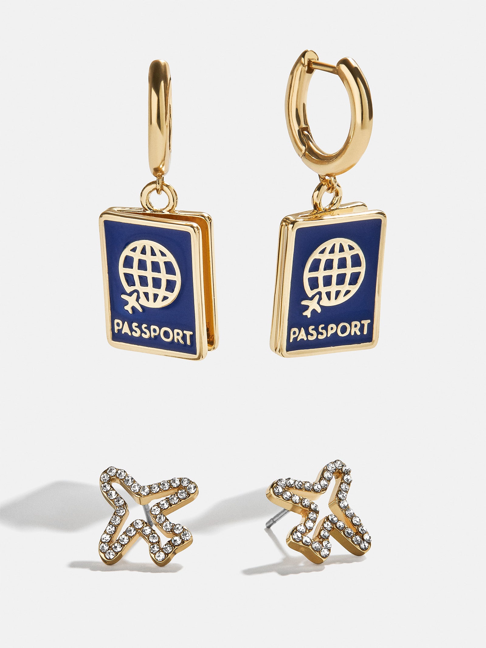 Bon Voyage Earring Set - Passport