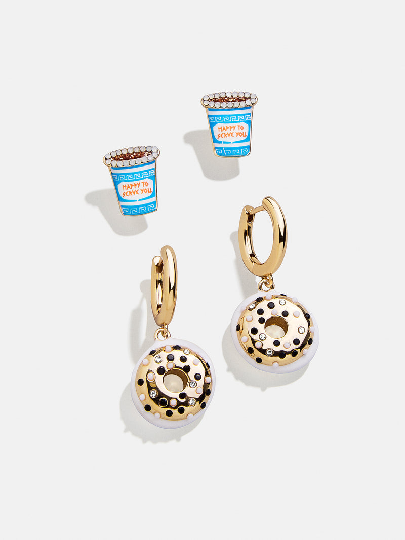 Morning Rush Earring Set - Bagel