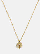 18K Gold Motif Necklace - Clover