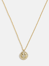 BaubleBar 18K Gold Motif Necklace - Smiley Face - 
    18K Gold Plated Sterling Silver, Cubic Zirconia
  
