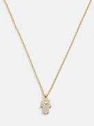 18K Gold Motif Necklace - Hamsa