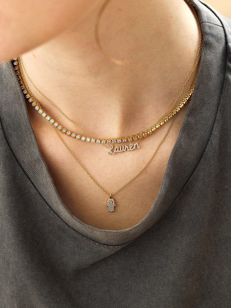 BaubleBar 18K Gold Motif Necklace - Hamsa - 
    Enjoy 25% Off: One week only
  
