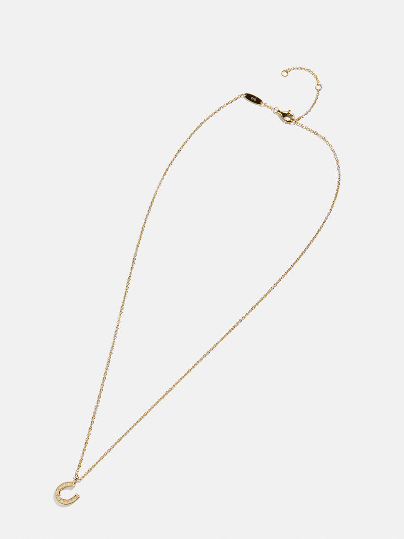 BaubleBar 18K Gold Motif Necklace - Horseshoe - 
    18K Gold Plated Sterling Silver, Cubic Zirconia
  
