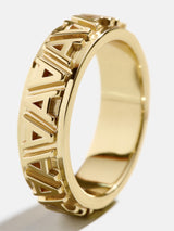 BaubleBar On Repeat Initial Ring - Gold - 
    All New For You: Enjoy 20% Off
  
