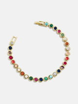 BaubleBar Nina Semi-Precious Bracelet - Multi - 
    Multicolored Semi-Precious tennis bracelet
  
