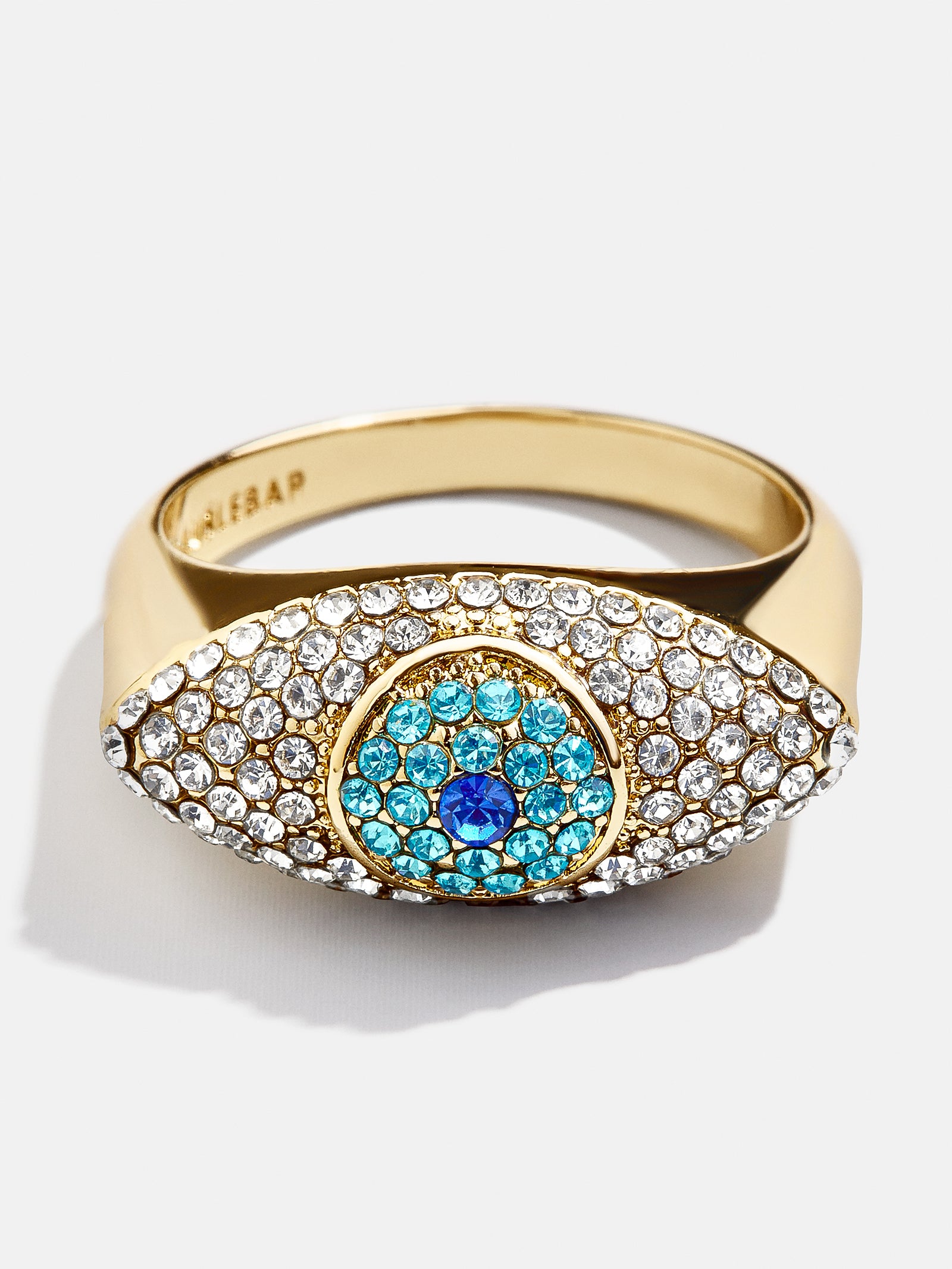 Eyes Out Statement Ring - Blue/Gold