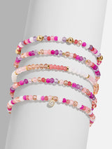 BaubleBar Indya Semi-Precious Bracelet Set - Pink - 
    Set of 5 semi-precious stretch bracelets
  
