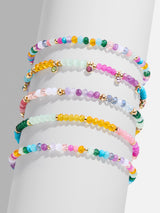 BaubleBar Indya Semi-Precious Bracelet Set - Multi - 
    Set of 5 semi-precious stretch bracelets
  
