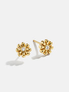 18K Gold Just For Fun Earrings - Flower