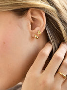 18K Gold Just For Fun Earrings - Coffee