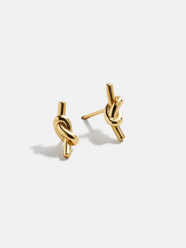 18K Gold Just For Fun Earrings - Knot