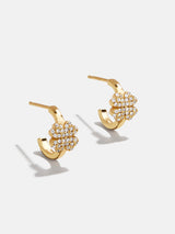 BaubleBar 18K Gold Clover Delicate Hoop Earrings - Clover - 
    Ends Tonight: Enjoy 25% Off
  
