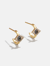 BaubleBar 18K Gold Evil Eye Delicate Hoop Earrings - Evil Eye - 
    Ends Tonight: Enjoy 25% Off
  
