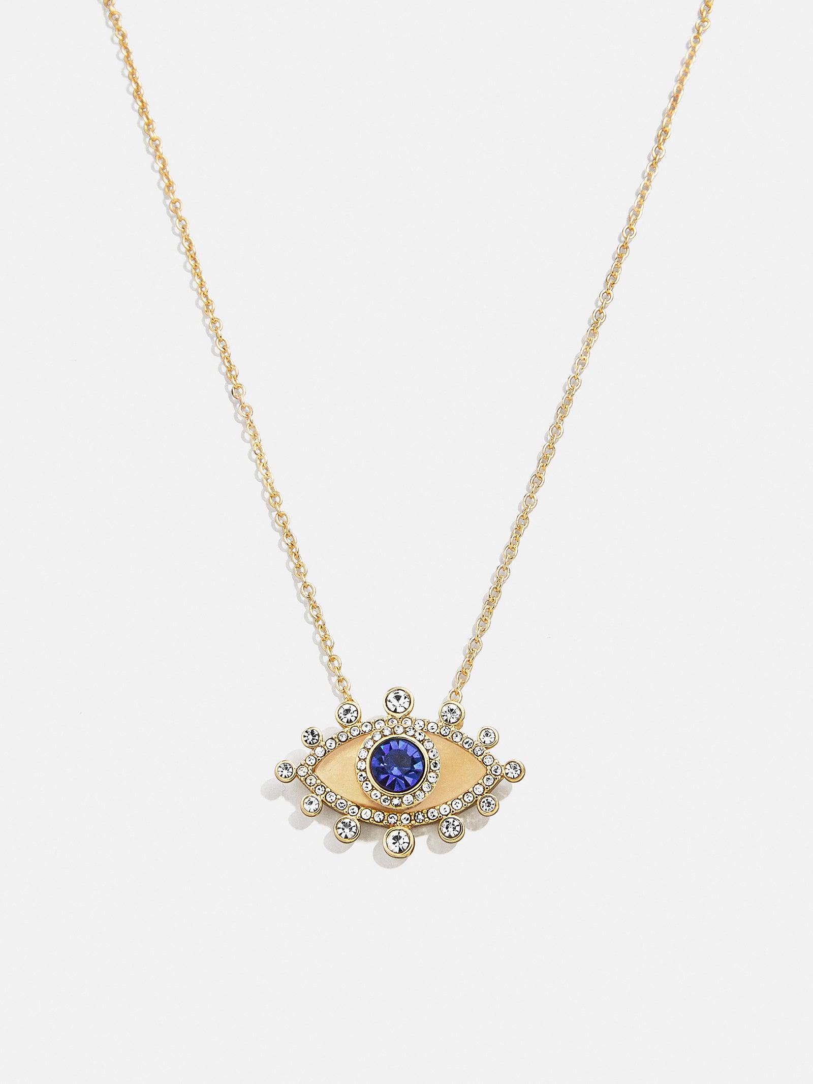 Elena Evil Eye Necklace - Gold/Blue