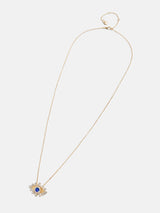 BaubleBar Elena Evil Eye Necklace - Gold/Blue - 
    Evil eye pendant necklace
  
